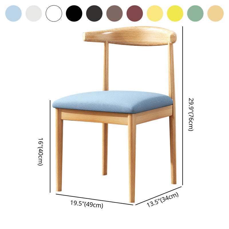 Modern Indoor-Outdoor Dining Chair Metal Armless Upholstered Single Chair Clearhalo ' kitchen&dining_furn' 'Dining Chairs' 'Dining Tables & Seating' 'dining_chair' 'furn' 'furn_dining_chair' 'Furniture' 'furniture_dining_chair' 'Kitchen & Dining Furniture' 'kitchen' 3967626