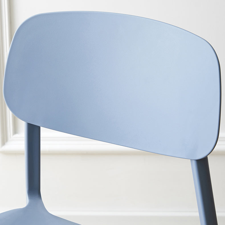 Scandinavian Armless Dining Chairs Plastic Open Back Dining Side Chair (Set of 4) Clearhalo ' kitchen&dining_furn' 'Dining Chairs' 'Dining Tables & Seating' 'dining_chair' 'furn' 'furn_dining_chair' 'Furniture' 'furniture_dining_chair' 'Kitchen & Dining Furniture' 'kitchen' 3967642