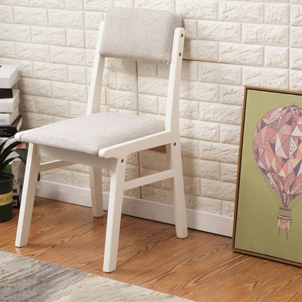 Wood Armless Dining Chair Open Back Upholstered Single Dining Side Chair Clearhalo ' kitchen&dining_furn' 'Dining Chairs' 'Dining Tables & Seating' 'dining_chair' 'furn' 'furn_dining_chair' 'Furniture' 'furniture_dining_chair' 'Kitchen & Dining Furniture' 'kitchen' 3967655