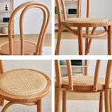 Contemporary Solid Beech Wood Chair Windsor Back Side Kitchen Dining Chairs Clearhalo ' kitchen&dining_furn' 'Dining Chairs' 'Dining Tables & Seating' 'dining_chair' 'furn' 'furn_dining_chair' 'Furniture' 'furniture_dining_chair' 'Kitchen & Dining Furniture' 'kitchen' 3967716
