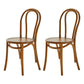 Contemporary Solid Beech Wood Chair Windsor Back Side Kitchen Dining Chairs Brown Wood 2 Piece Set Clearhalo ' kitchen&dining_furn' 'Dining Chairs' 'Dining Tables & Seating' 'dining_chair' 'furn' 'furn_dining_chair' 'Furniture' 'furniture_dining_chair' 'Kitchen & Dining Furniture' 'kitchen' 3967717