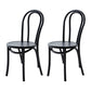 Contemporary Solid Beech Wood Chair Windsor Back Side Kitchen Dining Chairs Black Wood 2 Piece Set Clearhalo ' kitchen&dining_furn' 'Dining Chairs' 'Dining Tables & Seating' 'dining_chair' 'furn' 'furn_dining_chair' 'Furniture' 'furniture_dining_chair' 'Kitchen & Dining Furniture' 'kitchen' 3967731