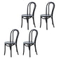 Contemporary Solid Beech Wood Chair Windsor Back Side Kitchen Dining Chairs Black Wood 4 Piece Set Clearhalo ' kitchen&dining_furn' 'Dining Chairs' 'Dining Tables & Seating' 'dining_chair' 'furn' 'furn_dining_chair' 'Furniture' 'furniture_dining_chair' 'Kitchen & Dining Furniture' 'kitchen' 3967732