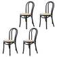 Contemporary Solid Beech Wood Chair Windsor Back Side Kitchen Dining Chairs Black Wicker & Rattan 4 Piece Set Clearhalo ' kitchen&dining_furn' 'Dining Chairs' 'Dining Tables & Seating' 'dining_chair' 'furn' 'furn_dining_chair' 'Furniture' 'furniture_dining_chair' 'Kitchen & Dining Furniture' 'kitchen' 3967735