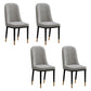 Scandinavian Style Metal Chair Set Kitchen Solid Back Dining Side Chairs Light Gray 4 Piece Set Clearhalo ' kitchen&dining_furn' 'Dining Chairs' 'Dining Tables & Seating' 'dining_chair' 'furn' 'furn_dining_chair' 'Furniture' 'furniture_dining_chair' 'Kitchen & Dining Furniture' 'kitchen' 3967751