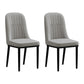 Scandinavian Style Metal Chair Set Kitchen Solid Back Dining Side Chairs Light Gray-Black 2 Piece Set Clearhalo ' kitchen&dining_furn' 'Dining Chairs' 'Dining Tables & Seating' 'dining_chair' 'furn' 'furn_dining_chair' 'Furniture' 'furniture_dining_chair' 'Kitchen & Dining Furniture' 'kitchen' 3967774