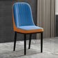 Scandinavian Style Metal Chair Set Kitchen Solid Back Dining Side Chairs Blue-Orange 1 Piece Clearhalo ' kitchen&dining_furn' 'Dining Chairs' 'Dining Tables & Seating' 'dining_chair' 'furn' 'furn_dining_chair' 'Furniture' 'furniture_dining_chair' 'Kitchen & Dining Furniture' 'kitchen' 3967779