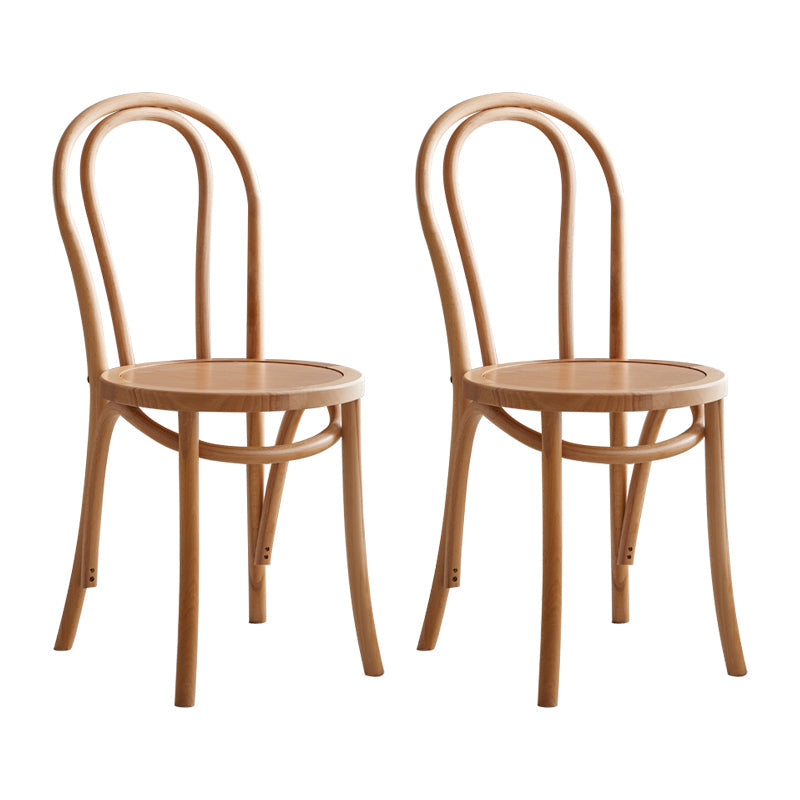 Modern Style Beech Wood Chairs Windsor Back Side Dining Kitchen Chair Set Wood Wood 2 Piece Set Clearhalo ' kitchen&dining_furn' 'Dining Chairs' 'Dining Tables & Seating' 'dining_chair' 'furn' 'furn_dining_chair' 'Furniture' 'furniture_dining_chair' 'Kitchen & Dining Furniture' 'kitchen' 3967791