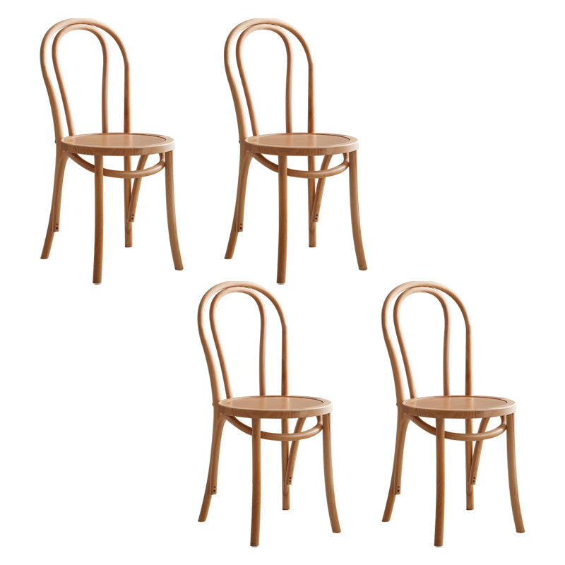 Modern Style Beech Wood Chairs Windsor Back Side Dining Kitchen Chair Set Wood Wood 4 Piece Set Clearhalo ' kitchen&dining_furn' 'Dining Chairs' 'Dining Tables & Seating' 'dining_chair' 'furn' 'furn_dining_chair' 'Furniture' 'furniture_dining_chair' 'Kitchen & Dining Furniture' 'kitchen' 3967793