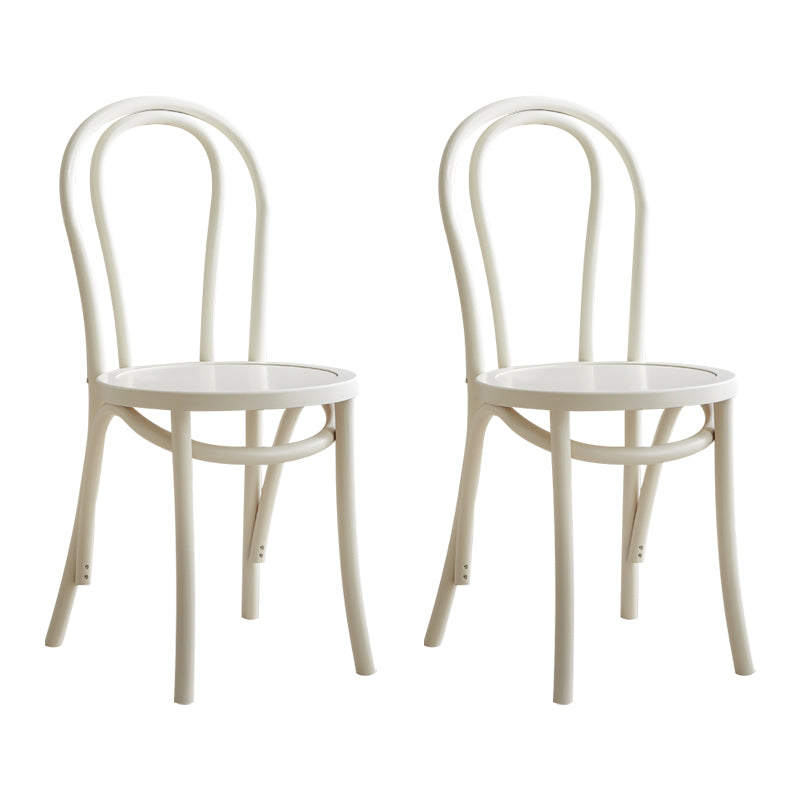 Modern Style Beech Wood Chairs Windsor Back Side Dining Kitchen Chair Set White Wood 2 Piece Set Clearhalo ' kitchen&dining_furn' 'Dining Chairs' 'Dining Tables & Seating' 'dining_chair' 'furn' 'furn_dining_chair' 'Furniture' 'furniture_dining_chair' 'Kitchen & Dining Furniture' 'kitchen' 3967818
