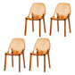 Scandinavian Style Plastic Chair Kitchen Solid Back Dining Side Chairs Tan 4 Piece Set Clearhalo ' kitchen&dining_furn' 'Dining Chairs' 'Dining Tables & Seating' 'dining_chair' 'furn' 'furn_dining_chair' 'Furniture' 'furniture_dining_chair' 'Kitchen & Dining Furniture' 'kitchen' 3967833