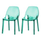 Scandinavian Style Plastic Chair Kitchen Solid Back Dining Side Chairs Green 2 Piece Set Clearhalo ' kitchen&dining_furn' 'Dining Chairs' 'Dining Tables & Seating' 'dining_chair' 'furn' 'furn_dining_chair' 'Furniture' 'furniture_dining_chair' 'Kitchen & Dining Furniture' 'kitchen' 3967847