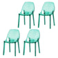 Scandinavian Style Plastic Chair Kitchen Solid Back Dining Side Chairs Green 4 Piece Set Clearhalo ' kitchen&dining_furn' 'Dining Chairs' 'Dining Tables & Seating' 'dining_chair' 'furn' 'furn_dining_chair' 'Furniture' 'furniture_dining_chair' 'Kitchen & Dining Furniture' 'kitchen' 3967848