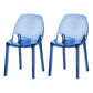 Scandinavian Style Plastic Chair Kitchen Solid Back Dining Side Chairs Blue 2 Piece Set Clearhalo ' kitchen&dining_furn' 'Dining Chairs' 'Dining Tables & Seating' 'dining_chair' 'furn' 'furn_dining_chair' 'Furniture' 'furniture_dining_chair' 'Kitchen & Dining Furniture' 'kitchen' 3967850