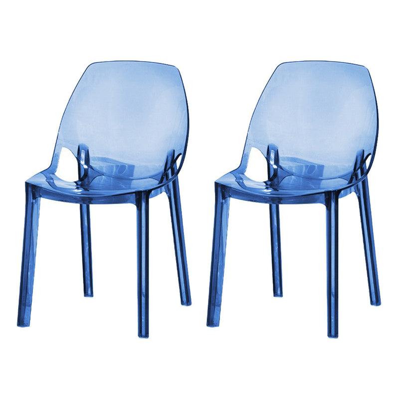 Scandinavian Style Plastic Chair Kitchen Solid Back Dining Side Chairs Blue 2 Piece Set Clearhalo ' kitchen&dining_furn' 'Dining Chairs' 'Dining Tables & Seating' 'dining_chair' 'furn' 'furn_dining_chair' 'Furniture' 'furniture_dining_chair' 'Kitchen & Dining Furniture' 'kitchen' 3967850