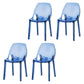 Scandinavian Style Plastic Chair Kitchen Solid Back Dining Side Chairs Blue 4 Piece Set Clearhalo ' kitchen&dining_furn' 'Dining Chairs' 'Dining Tables & Seating' 'dining_chair' 'furn' 'furn_dining_chair' 'Furniture' 'furniture_dining_chair' 'Kitchen & Dining Furniture' 'kitchen' 3967851