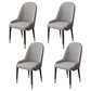 Home Scandinavian Arm Chair Parsons Back Upholstered Metal Dining Room Chair Grey 4 Piece Set Clearhalo ' kitchen&dining_furn' 'Dining Chairs' 'Dining Tables & Seating' 'dining_chair' 'furn' 'furn_dining_chair' 'Furniture' 'furniture_dining_chair' 'Kitchen & Dining Furniture' 'kitchen' 3967860