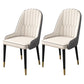 Home Scandinavian Arm Chair Parsons Back Upholstered Metal Dining Room Chair White-Gray 2 Piece Set Clearhalo ' kitchen&dining_furn' 'Dining Chairs' 'Dining Tables & Seating' 'dining_chair' 'furn' 'furn_dining_chair' 'Furniture' 'furniture_dining_chair' 'Kitchen & Dining Furniture' 'kitchen' 3967882
