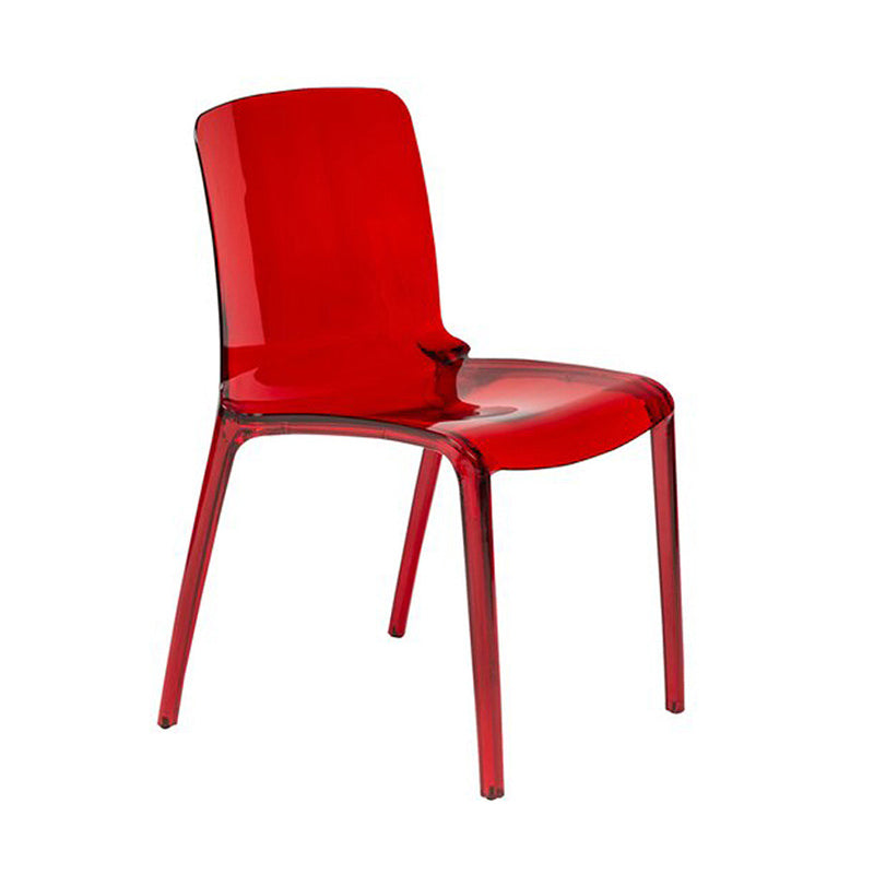 Scandinavian Style Plastic Chair Set Solid Back Side Kitchen Dining Chairs Red 1 Piece Clearhalo ' kitchen&dining_furn' 'Dining Chairs' 'Dining Tables & Seating' 'dining_chair' 'furn' 'furn_dining_chair' 'Furniture' 'furniture_dining_chair' 'Kitchen & Dining Furniture' 'kitchen' 3967895