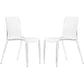 Scandinavian Style Plastic Chair Set Solid Back Side Kitchen Dining Chairs Clearhalo ' kitchen&dining_furn' 'Dining Chairs' 'Dining Tables & Seating' 'dining_chair' 'furn' 'furn_dining_chair' 'Furniture' 'furniture_dining_chair' 'Kitchen & Dining Furniture' 'kitchen' 3967912