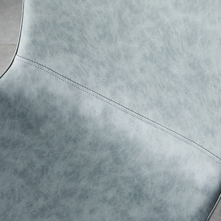 Scandinavian Style Metal Chairs Set Kitchen Dining Solid Back Side Chairs Clearhalo ' kitchen&dining_furn' 'Dining Chairs' 'Dining Tables & Seating' 'dining_chair' 'furn' 'furn_dining_chair' 'Furniture' 'furniture_dining_chair' 'Kitchen & Dining Furniture' 'kitchen' 3967929