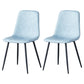 Scandinavian Style Metal Chairs Set Kitchen Dining Solid Back Side Chairs Light Blue 2 Piece Set Clearhalo ' kitchen&dining_furn' 'Dining Chairs' 'Dining Tables & Seating' 'dining_chair' 'furn' 'furn_dining_chair' 'Furniture' 'furniture_dining_chair' 'Kitchen & Dining Furniture' 'kitchen' 3967947