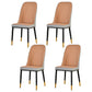Scandinavian Metal Chairs Set Kitchen Solid Back Dining Side Chair (Set of 4) Grey Brass Gold Clearhalo ' kitchen&dining_furn' 'Dining Chairs' 'Dining Tables & Seating' 'dining_chair' 'furn' 'furn_dining_chair' 'Furniture' 'furniture_dining_chair' 'Kitchen & Dining Furniture' 'kitchen' 3968000