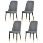 Scandinavian Metal Chairs Set Kitchen Solid Back Dining Side Chair (Set of 4) Dark Gray Brass Gold Clearhalo ' kitchen&dining_furn' 'Dining Chairs' 'Dining Tables & Seating' 'dining_chair' 'furn' 'furn_dining_chair' 'Furniture' 'furniture_dining_chair' 'Kitchen & Dining Furniture' 'kitchen' 3968002