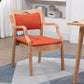Contemporary Style Solid Wood Chairs Kitchen Open Back Dining Arm Chair Set Red 1 Piece Clearhalo ' kitchen&dining_furn' 'Dining Chairs' 'Dining Tables & Seating' 'dining_chair' 'furn' 'furn_dining_chair' 'Furniture' 'furniture_dining_chair' 'Kitchen & Dining Furniture' 'kitchen' 3968016
