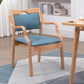 Contemporary Style Solid Wood Chairs Kitchen Open Back Dining Arm Chair Set Blue 1 Piece Clearhalo ' kitchen&dining_furn' 'Dining Chairs' 'Dining Tables & Seating' 'dining_chair' 'furn' 'furn_dining_chair' 'Furniture' 'furniture_dining_chair' 'Kitchen & Dining Furniture' 'kitchen' 3968029