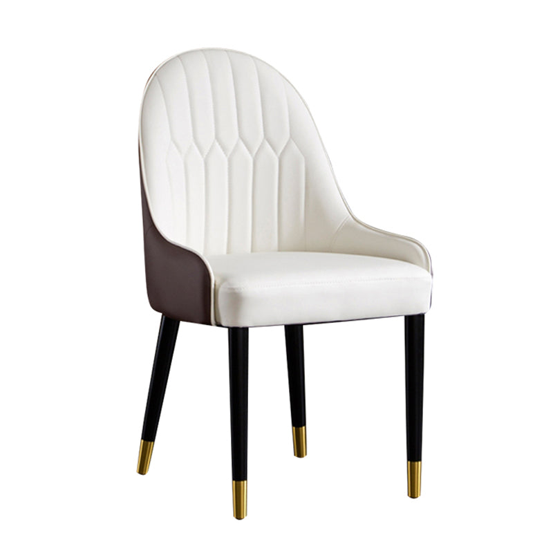 Nordic Glam Style Dining Chairs Metal Dining Arm Side Chair for Kitchen (Set of 2) Clearhalo ' kitchen&dining_furn' 'Dining Chairs' 'Dining Tables & Seating' 'dining_chair' 'furn' 'furn_dining_chair' 'Furniture' 'furniture_dining_chair' 'Kitchen & Dining Furniture' 'kitchen' 3968048