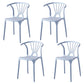 Modern Indoor-Outdoor Plastic Side Chair Armless Wishbone Stackable Chair Light Gray 4 Piece Set Clearhalo ' kitchen&dining_furn' 'Dining Chairs' 'Dining Tables & Seating' 'dining_chair' 'furn' 'furn_dining_chair' 'Furniture' 'furniture_dining_chair' 'Kitchen & Dining Furniture' 'kitchen' 3968075