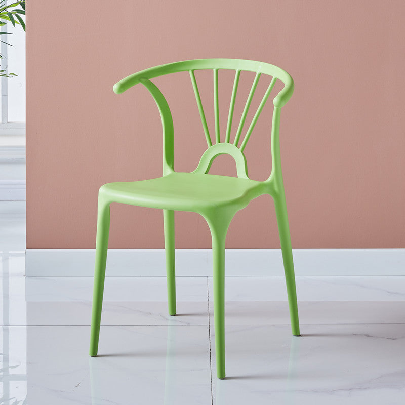 Modern Indoor-Outdoor Plastic Side Chair Armless Wishbone Stackable Chair Light Green 1 Piece Clearhalo ' kitchen&dining_furn' 'Dining Chairs' 'Dining Tables & Seating' 'dining_chair' 'furn' 'furn_dining_chair' 'Furniture' 'furniture_dining_chair' 'Kitchen & Dining Furniture' 'kitchen' 3968095