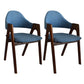 Modern Dining Armchair Upholstered Arm Chairs with Wood Legs (Set of 2) Light Blue Clearhalo ' kitchen&dining_furn' 'Dining Chairs' 'Dining Tables & Seating' 'dining_chair' 'furn' 'furn_dining_chair' 'Furniture' 'furniture_dining_chair' 'Kitchen & Dining Furniture' 'kitchen' 3968125