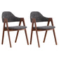 Modern Dining Armchair Upholstered Arm Chairs with Wood Legs (Set of 2) Black Gray-White Clearhalo ' kitchen&dining_furn' 'Dining Chairs' 'Dining Tables & Seating' 'dining_chair' 'furn' 'furn_dining_chair' 'Furniture' 'furniture_dining_chair' 'Kitchen & Dining Furniture' 'kitchen' 3968137