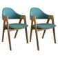 Modern Dining Armchair Upholstered Arm Chairs with Wood Legs (Set of 2) Pea Green Clearhalo ' kitchen&dining_furn' 'Dining Chairs' 'Dining Tables & Seating' 'dining_chair' 'furn' 'furn_dining_chair' 'Furniture' 'furniture_dining_chair' 'Kitchen & Dining Furniture' 'kitchen' 3968138