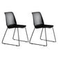 Industrial Style Metal Dining Room Chairs Armless Dining Chair for Restaurant Black Set of 2 Clearhalo ' kitchen&dining_furn' 'Dining Chairs' 'Dining Tables & Seating' 'dining_chair' 'Furniture' 'furniture_dining_chair' 'Kitchen & Dining Furniture' 'kitchen' 3968146