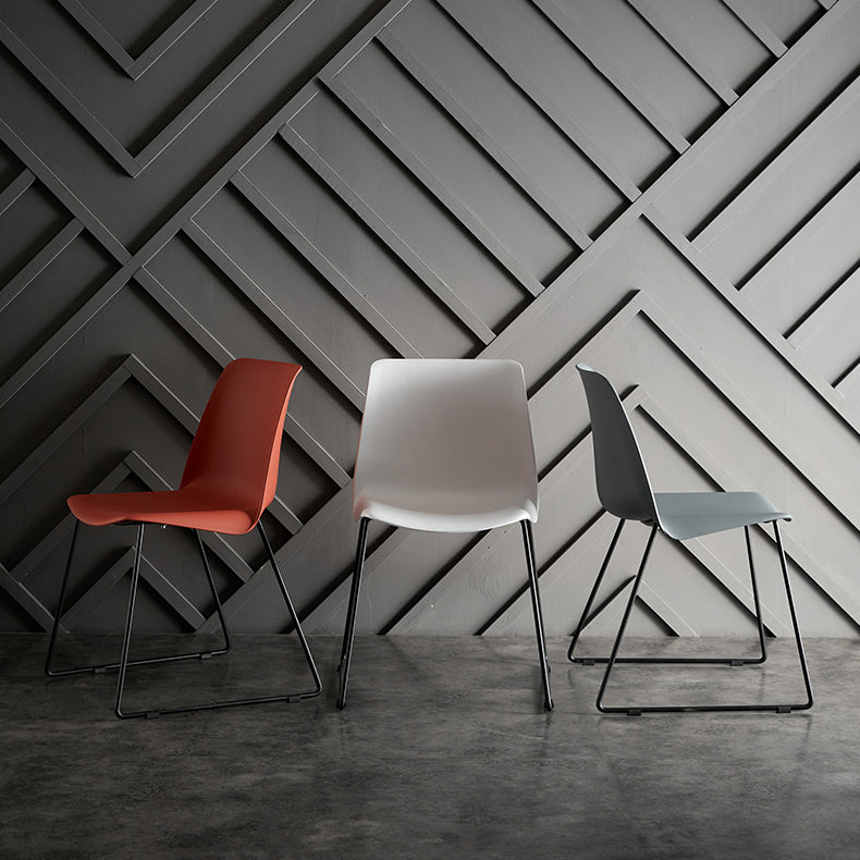 Industrial Style Metal Dining Room Chairs Armless Dining Chair for Restaurant Clearhalo ' kitchen&dining_furn' 'Dining Chairs' 'Dining Tables & Seating' 'dining_chair' 'Furniture' 'furniture_dining_chair' 'Kitchen & Dining Furniture' 'kitchen' 3968147