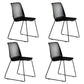 Industrial Style Metal Dining Room Chairs Armless Dining Chair for Restaurant Black Set of 4 Clearhalo ' kitchen&dining_furn' 'Dining Chairs' 'Dining Tables & Seating' 'dining_chair' 'Furniture' 'furniture_dining_chair' 'Kitchen & Dining Furniture' 'kitchen' 3968149