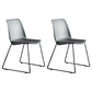 Industrial Style Metal Dining Room Chairs Armless Dining Chair for Restaurant Grey Set of 2 Clearhalo ' kitchen&dining_furn' 'Dining Chairs' 'Dining Tables & Seating' 'dining_chair' 'Furniture' 'furniture_dining_chair' 'Kitchen & Dining Furniture' 'kitchen' 3968153