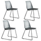 Industrial Style Metal Dining Room Chairs Armless Dining Chair for Restaurant Grey Set of 4 Clearhalo ' kitchen&dining_furn' 'Dining Chairs' 'Dining Tables & Seating' 'dining_chair' 'Furniture' 'furniture_dining_chair' 'Kitchen & Dining Furniture' 'kitchen' 3968154