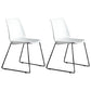 Industrial Style Metal Dining Room Chairs Armless Dining Chair for Restaurant White Set of 2 Clearhalo ' kitchen&dining_furn' 'Dining Chairs' 'Dining Tables & Seating' 'dining_chair' 'Furniture' 'furniture_dining_chair' 'Kitchen & Dining Furniture' 'kitchen' 3968158