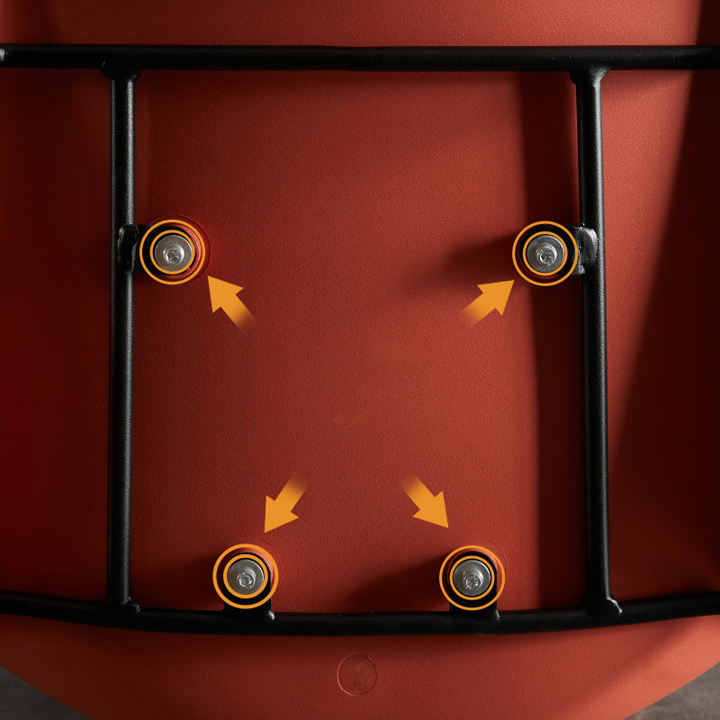 Industrial Style Metal Dining Room Chairs Armless Dining Chair for Restaurant Clearhalo ' kitchen&dining_furn' 'Dining Chairs' 'Dining Tables & Seating' 'dining_chair' 'Furniture' 'furniture_dining_chair' 'Kitchen & Dining Furniture' 'kitchen' 3968160