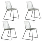 Industrial Style Metal Dining Room Chairs Armless Dining Chair for Restaurant Beige Set of 4 Clearhalo ' kitchen&dining_furn' 'Dining Chairs' 'Dining Tables & Seating' 'dining_chair' 'Furniture' 'furniture_dining_chair' 'Kitchen & Dining Furniture' 'kitchen' 3968169