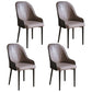 Glam Style Metal Dining Chairs Matte Finish Dining Arm Side Chair for Kitchen Grey 4 Piece Set Black Clearhalo ' kitchen&dining_furn' 'Dining Chairs' 'Dining Tables & Seating' 'dining_chair' 'furn' 'furn_dining_chair' 'Furniture' 'furniture_dining_chair' 'Kitchen & Dining Furniture' 'kitchen' 3968175