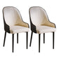 Glam Style Metal Dining Chairs Matte Finish Dining Arm Side Chair for Kitchen White 2 Piece Set Black Clearhalo ' kitchen&dining_furn' 'Dining Chairs' 'Dining Tables & Seating' 'dining_chair' 'furn' 'furn_dining_chair' 'Furniture' 'furniture_dining_chair' 'Kitchen & Dining Furniture' 'kitchen' 3968180