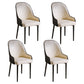 Glam Style Metal Dining Chairs Matte Finish Dining Arm Side Chair for Kitchen White 4 Piece Set Black Clearhalo ' kitchen&dining_furn' 'Dining Chairs' 'Dining Tables & Seating' 'dining_chair' 'furn' 'furn_dining_chair' 'Furniture' 'furniture_dining_chair' 'Kitchen & Dining Furniture' 'kitchen' 3968182