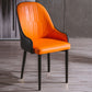 Glam Style Metal Dining Chairs Matte Finish Dining Arm Side Chair for Kitchen Orange 1 Piece Black Clearhalo ' kitchen&dining_furn' 'Dining Chairs' 'Dining Tables & Seating' 'dining_chair' 'furn' 'furn_dining_chair' 'Furniture' 'furniture_dining_chair' 'Kitchen & Dining Furniture' 'kitchen' 3968184