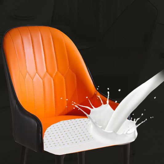 Glam Style Metal Dining Chairs Matte Finish Dining Arm Side Chair for Kitchen Clearhalo ' kitchen&dining_furn' 'Dining Chairs' 'Dining Tables & Seating' 'dining_chair' 'furn' 'furn_dining_chair' 'Furniture' 'furniture_dining_chair' 'Kitchen & Dining Furniture' 'kitchen' 3968188