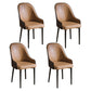 Glam Style Metal Dining Chairs Matte Finish Dining Arm Side Chair for Kitchen Nude 4 Piece Set Black Clearhalo ' kitchen&dining_furn' 'Dining Chairs' 'Dining Tables & Seating' 'dining_chair' 'furn' 'furn_dining_chair' 'Furniture' 'furniture_dining_chair' 'Kitchen & Dining Furniture' 'kitchen' 3968194